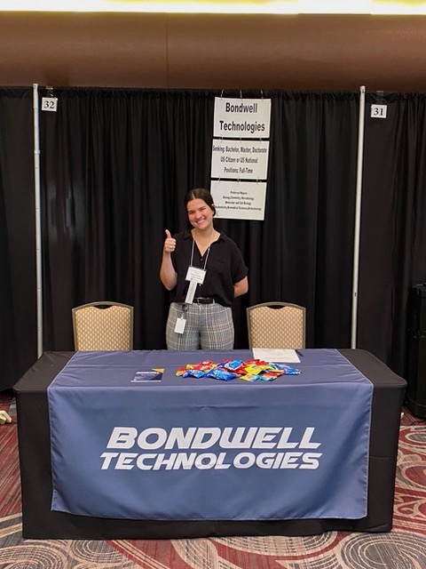 Featured image for “September: Rebecca Skouby represents Bondwell Technologies at A&M’s College of Arts and Sciences Career Fair.”